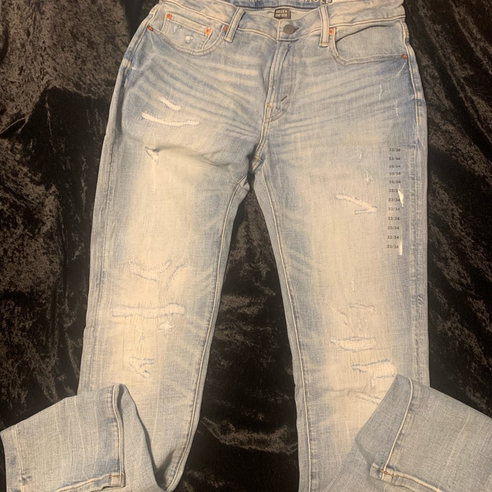 American eagle men’s jeans brand new never worn. Stacked skinny 33/34
